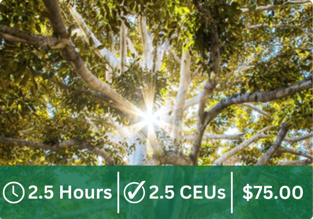 This course is 2.5 hours 2.5 CEUs. It costs $75.00.