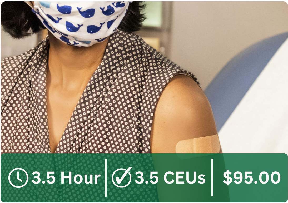This course is 3.5 hours and 3.5 CEUs. It costs $95.00.