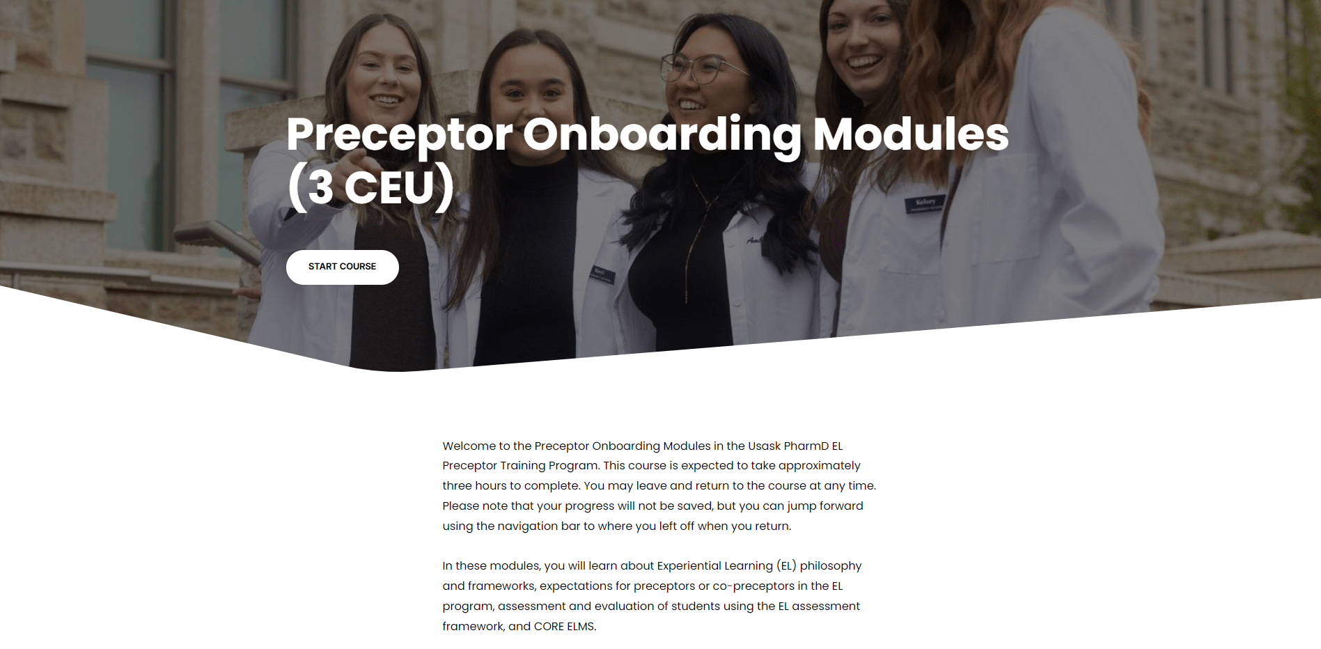 preceptor onboarding modules