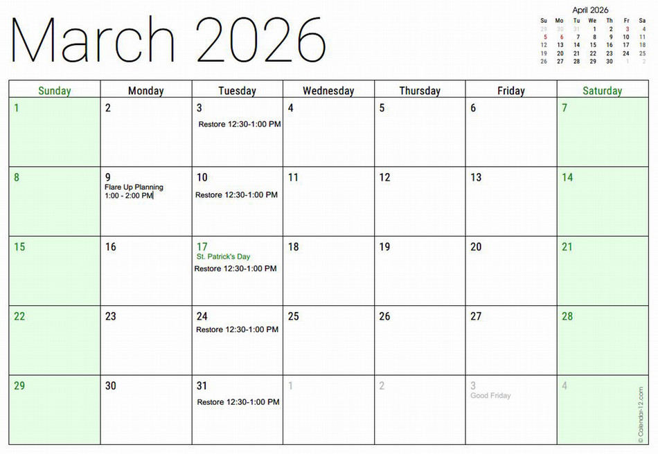 March 2026